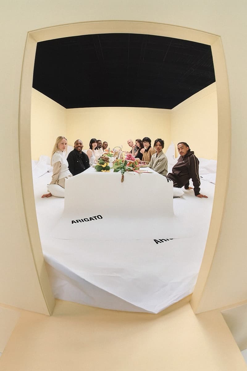 axel arigato shoebox sneakers holiday dinner friends family