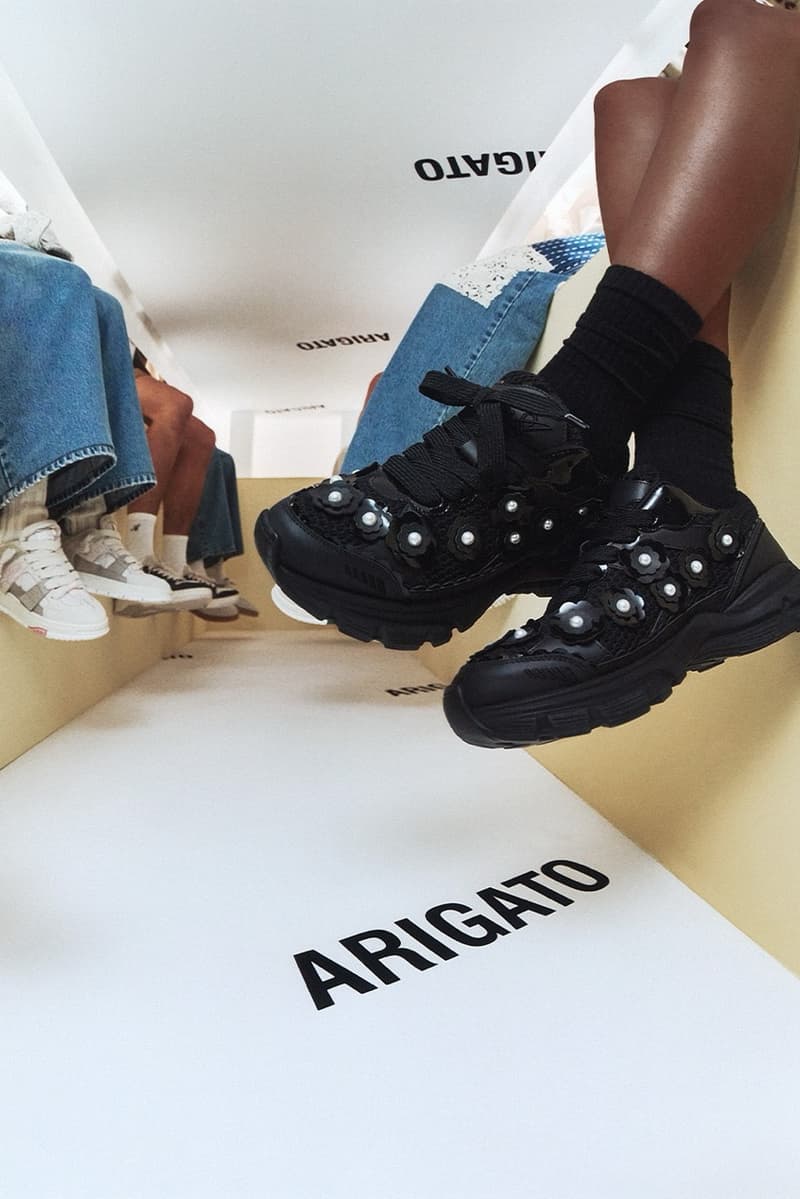 axel arigato shoebox sneakers holiday dinner friends family