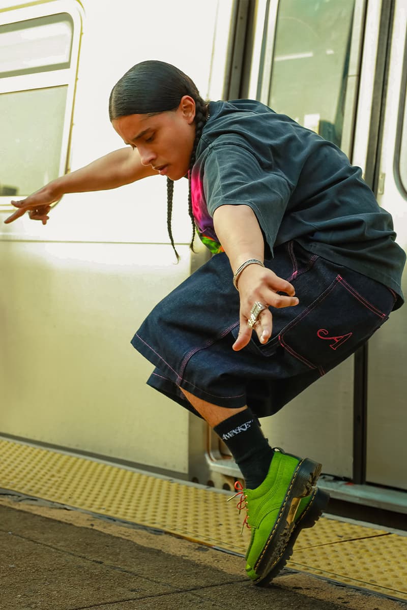 Dr. Martens, Awake NY, Collaboration, "Dr. Martens x Awake NY Lowell", "Peony Navy", Green