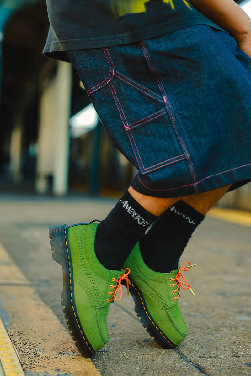 Dr. Martens, Awake NY, Collaboration, "Dr. Martens x Awake NY Lowell", "Peony Navy", Green