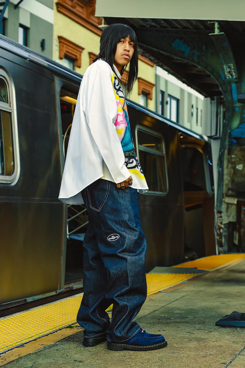 Dr. Martens, Awake NY, Collaboration, "Dr. Martens x Awake NY Lowell", "Peony Navy", Green