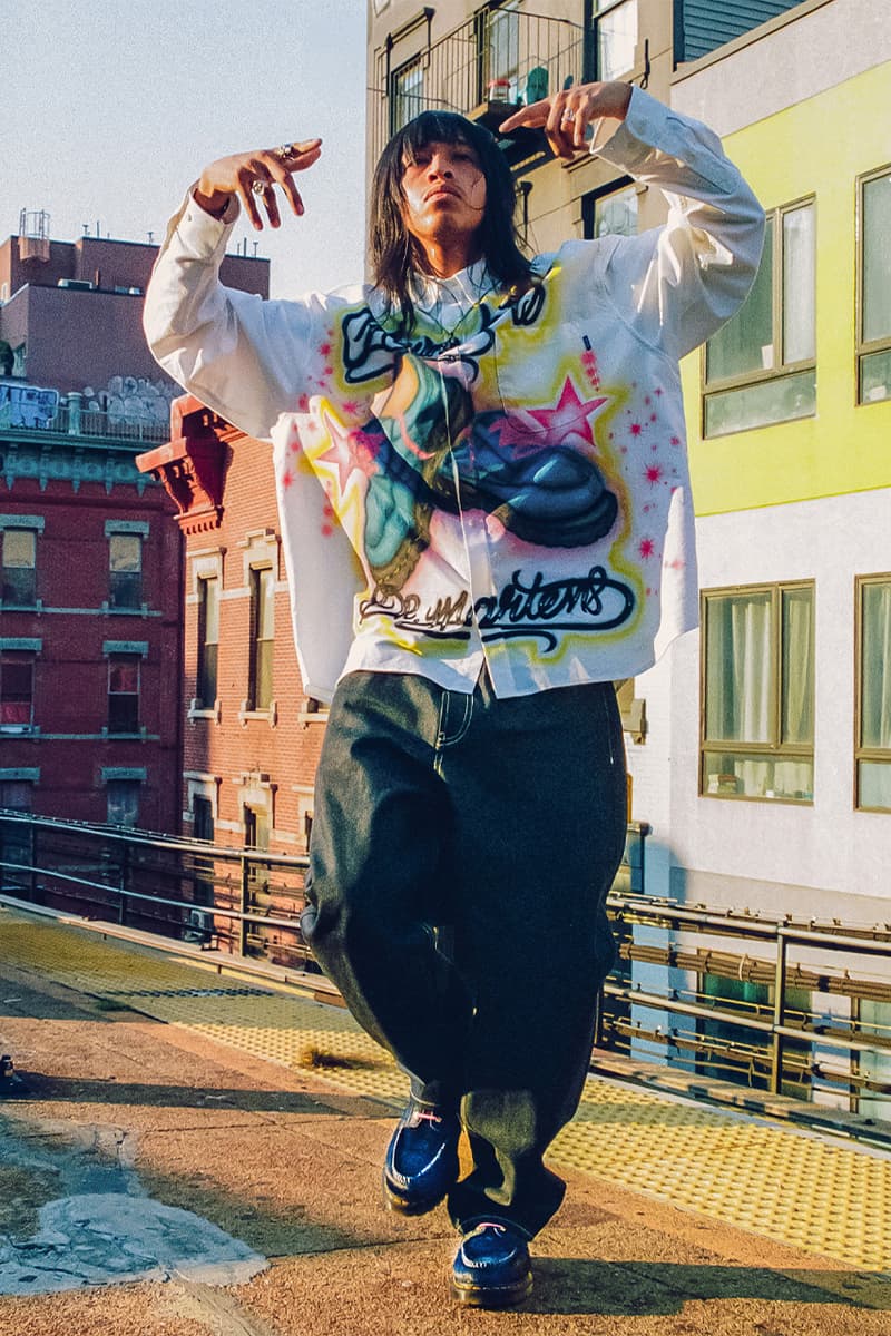 Dr. Martens, Awake NY, Collaboration, "Dr. Martens x Awake NY Lowell", "Peony Navy", Green