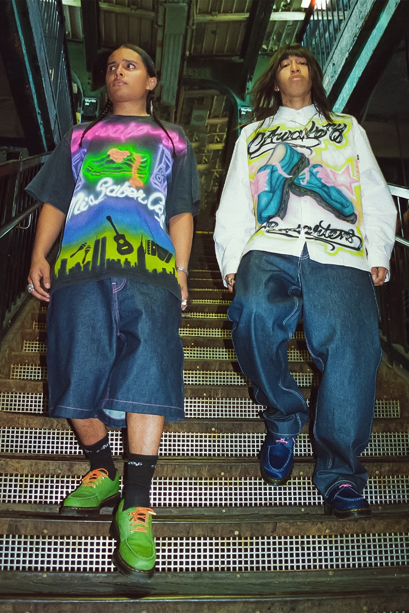 Dr. Martens, Awake NY, Collaboration, "Dr. Martens x Awake NY Lowell", "Peony Navy", Green