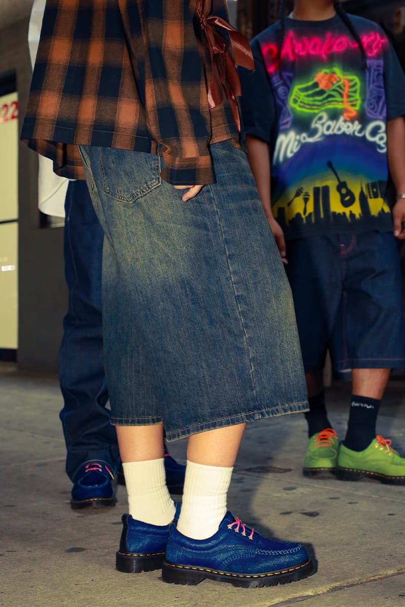 Dr. Martens, Awake NY, Collaboration, "Dr. Martens x Awake NY Lowell", "Peony Navy", Green