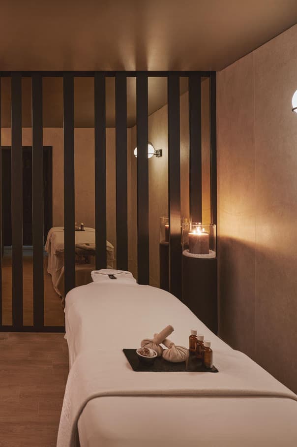 spa room with pink sea salt, herbar, schloss zermatt, adaptogenic spa, beauty, wellness