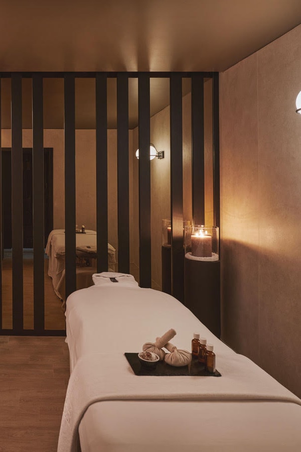 spa room with pink sea salt, herbar, schloss zermatt, adaptogenic spa, beauty, wellness