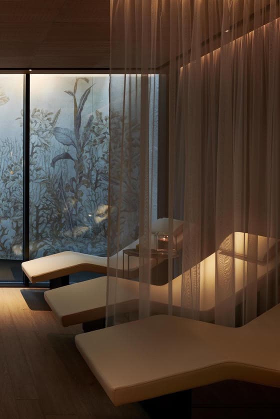 spa room with pink sea salt, herbar, schloss zermatt, adaptogenic spa, beauty, wellness