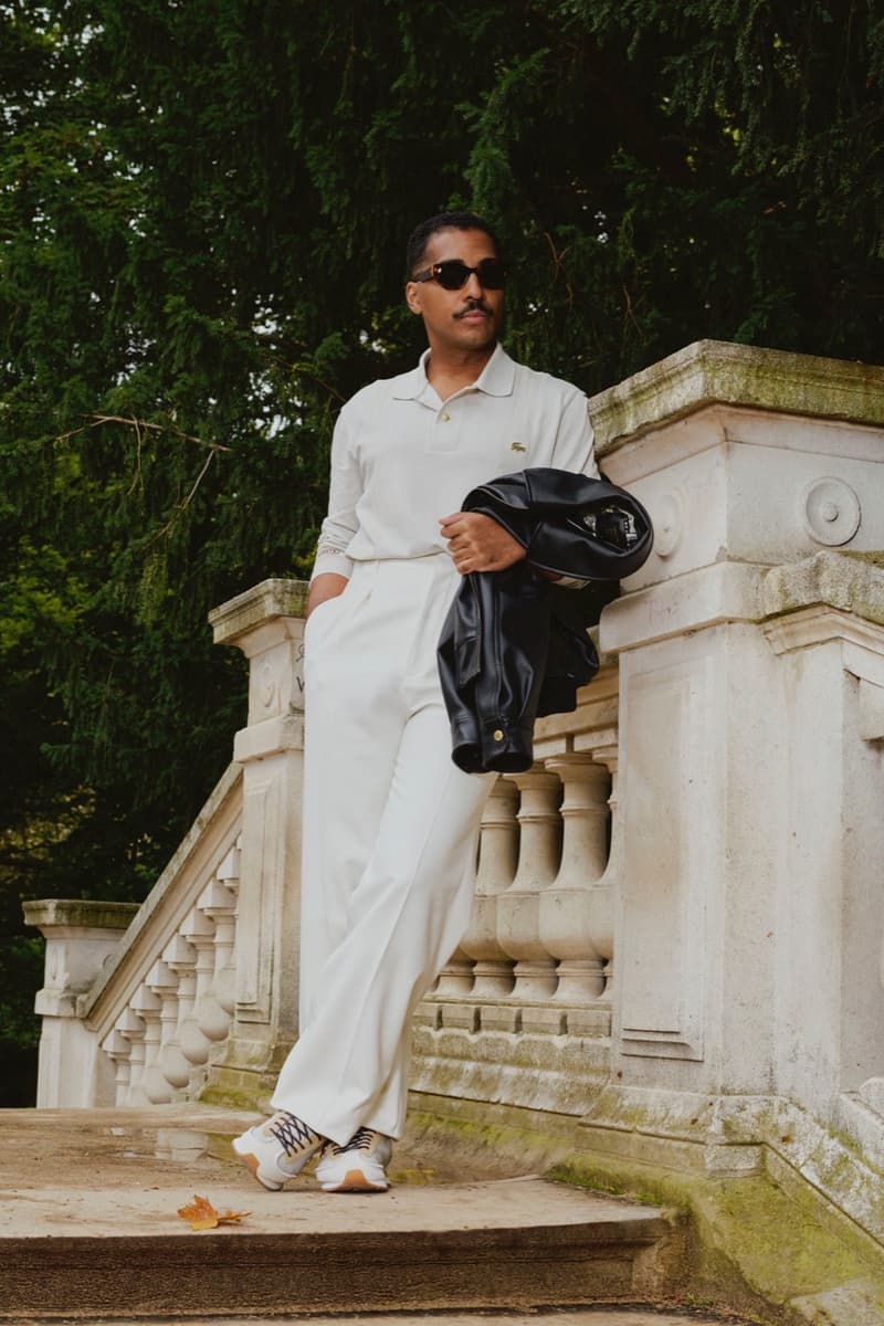 lacoste red track top woman clothing black leather