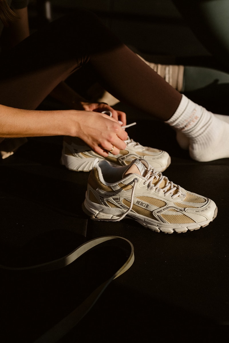 The Mercer Brand, Care.ē.on, "Re-Run Sneaker", Skincare, Travel, Pink, White  
