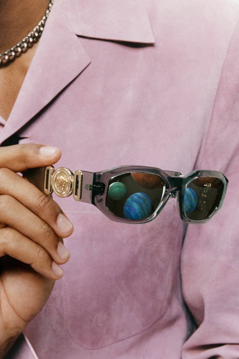 sabrina carpenter girl blonde black glasses sunglasses pink blue