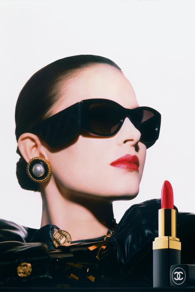 woman in vintage chanel beauty advertisement, the allure of makeup book, fashion