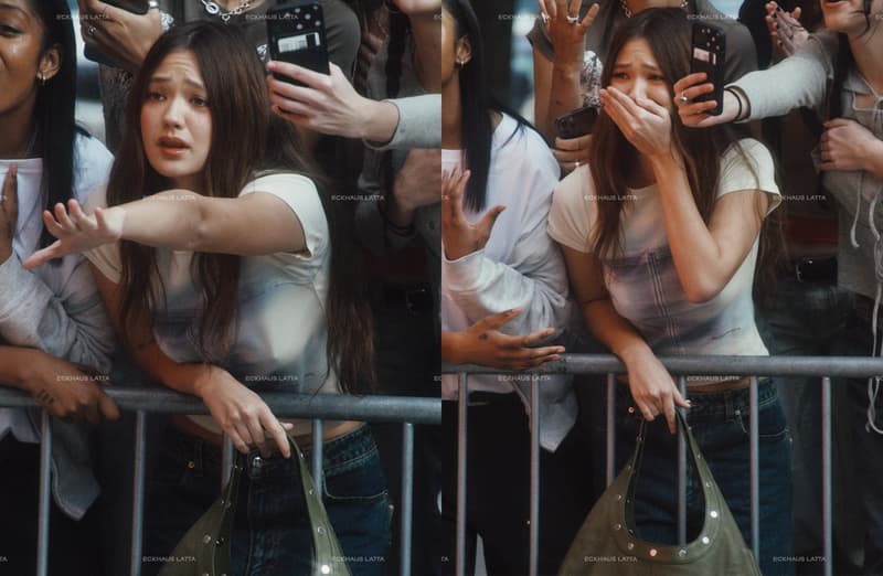 eckhaus latta snap bag red green leather