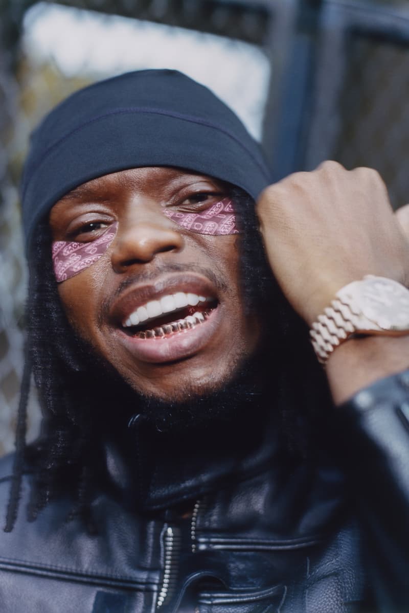 woman with braids wearing topicals "cognac" undereye mask, skincare, beauty