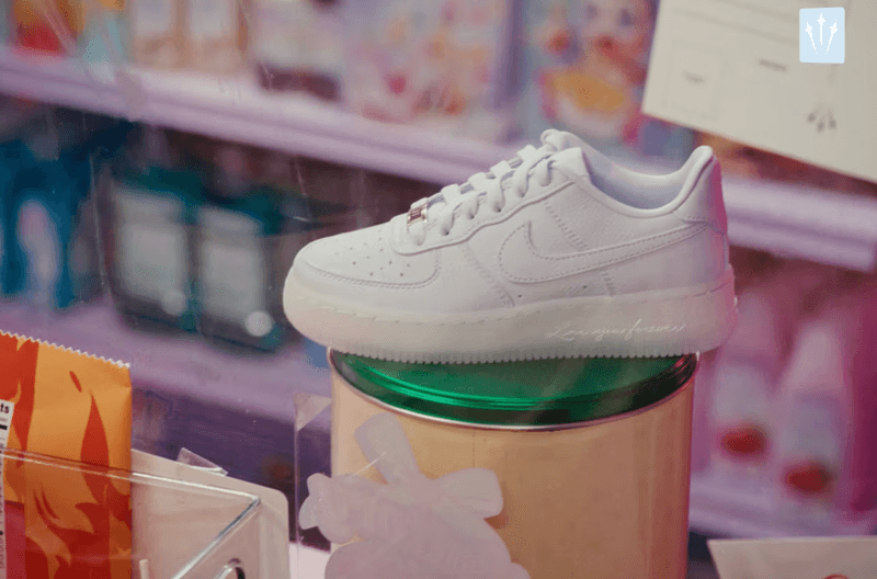 latto sha'carri richardson nocta nike shop christmas tech fleece air force 1 sneakers yellow blue