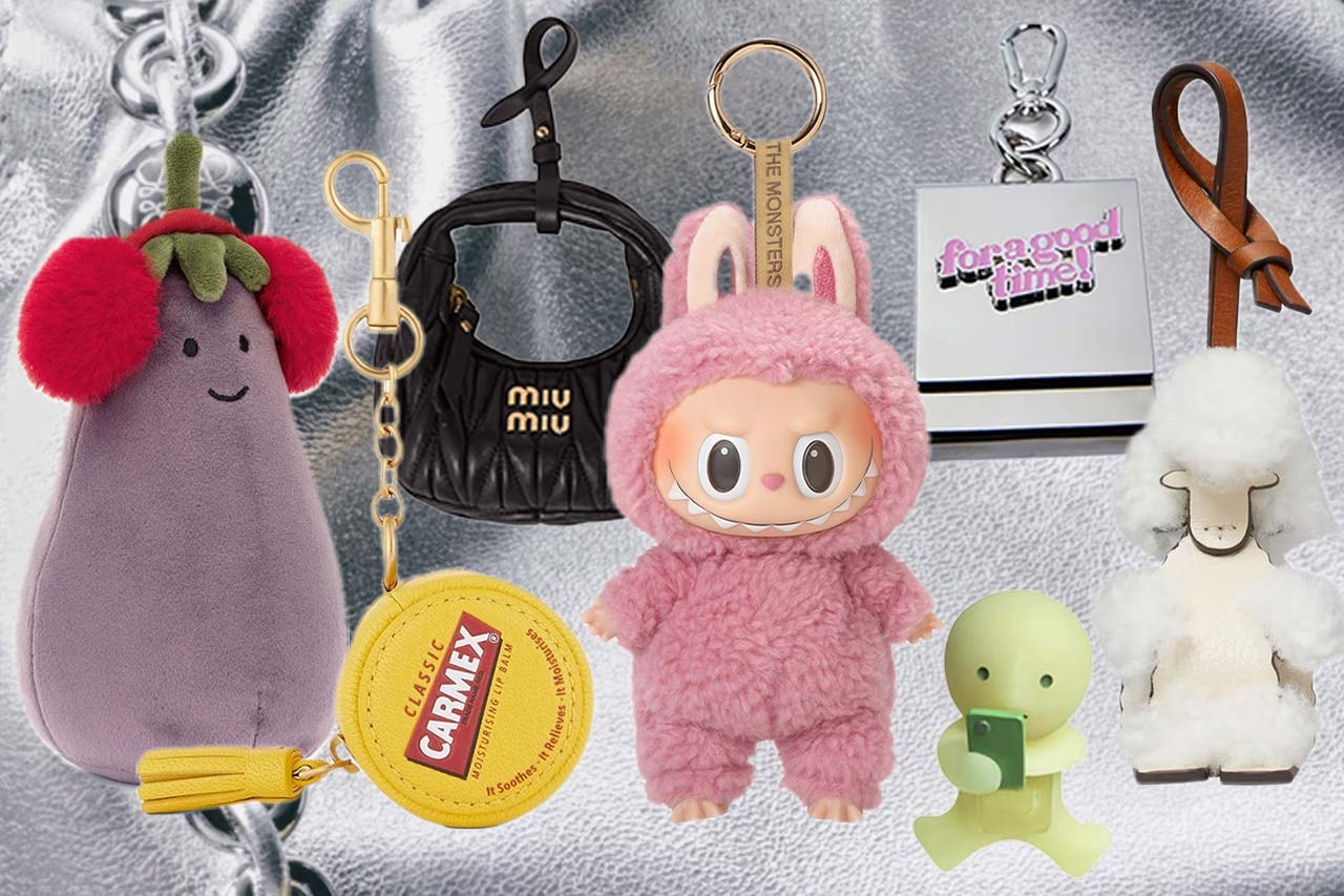 Toys, Trinkets, Charms, Miu Miu, Anya Hindmarch, Marc Jacobs, Sylvanian Families, Chopova Lowena, Loewe, Smiski, Labubu, Hello Kitty, Casetify, 
