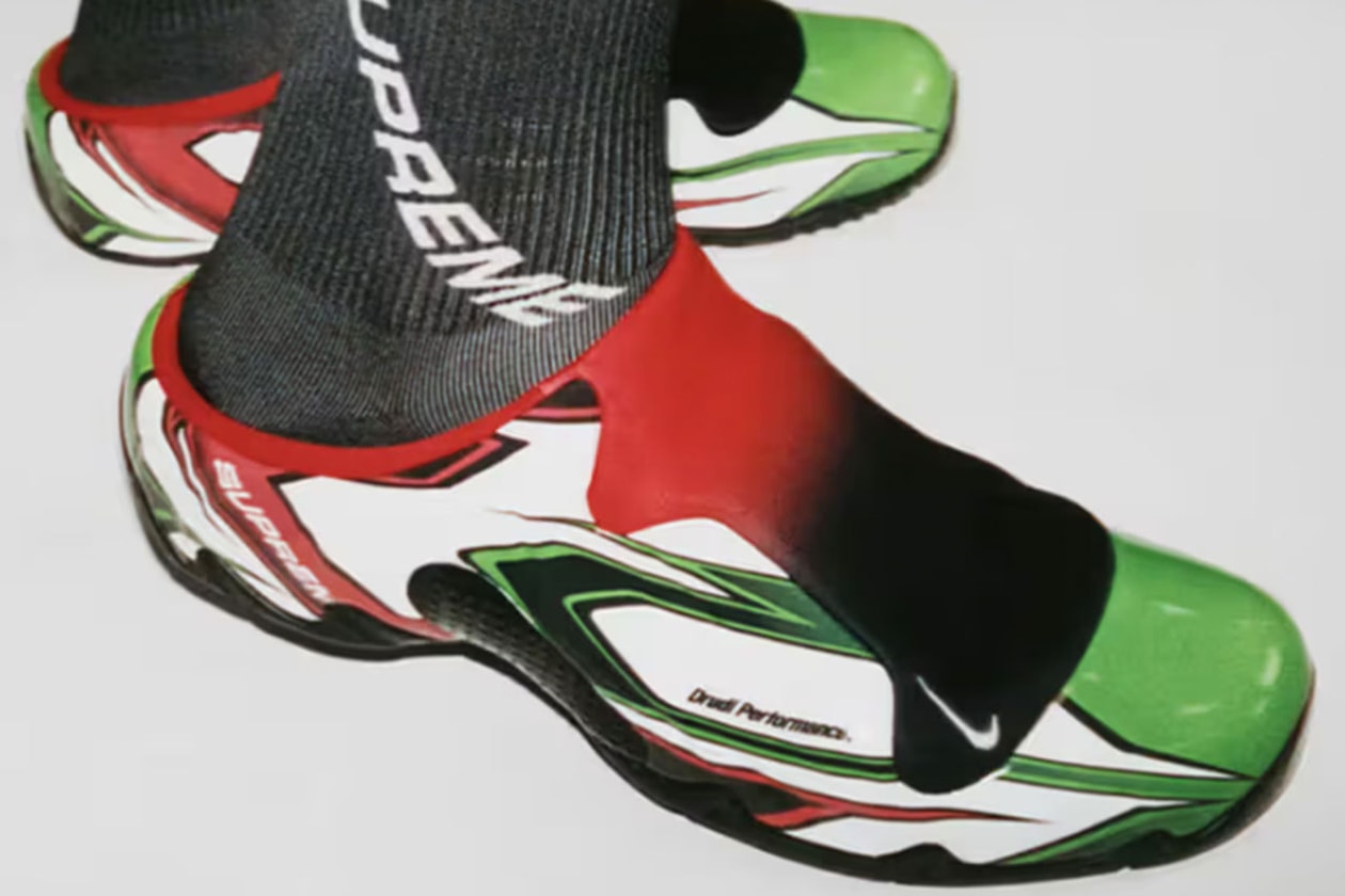 Kolaborasi Sneaker dan Alas Kaki Terbaik tahun 2024 9 Hypebae Best, Kolaborasi Sneaker, Alas Kaki, New Balance, Asics, Loewe, On Running, Nike, Supreme, Miu Miu, Timberland, Solomon