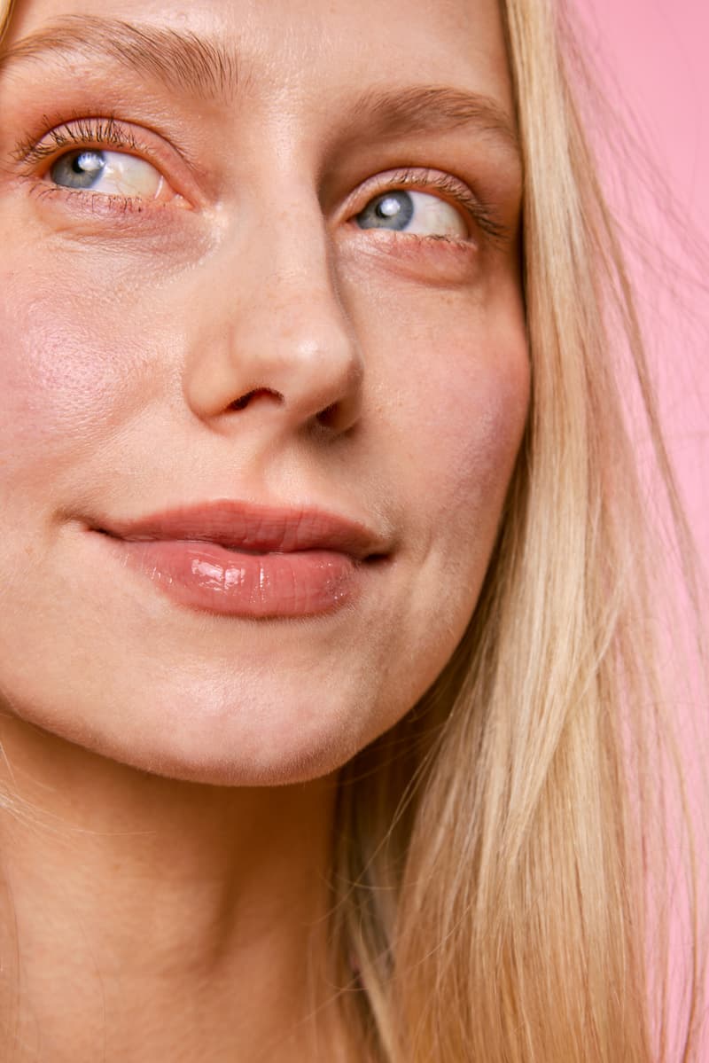 tower28 lip treatment, lipsoftie in red bean mochi, red bean cake near tea cup, woman wearing lip balm, skincare, makeup