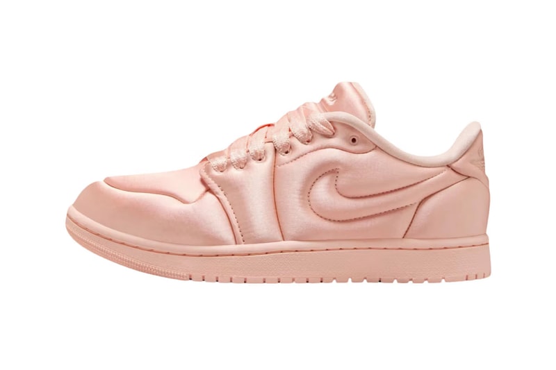 Air Jordan 1, Low MM, Satin Pink, Satin Grey, Nike, Footwear, Sneakers