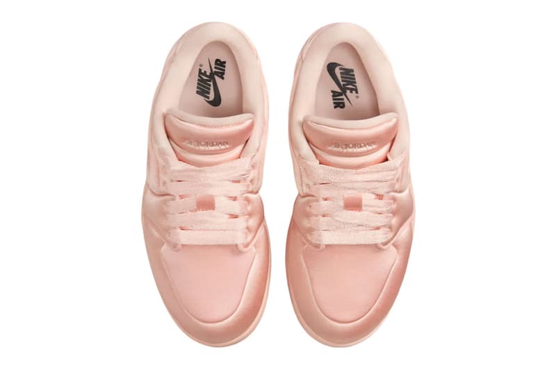 Air Jordan 1, Low MM, Satin Pink, Satin Grey, Nike, Footwear, Sneakers