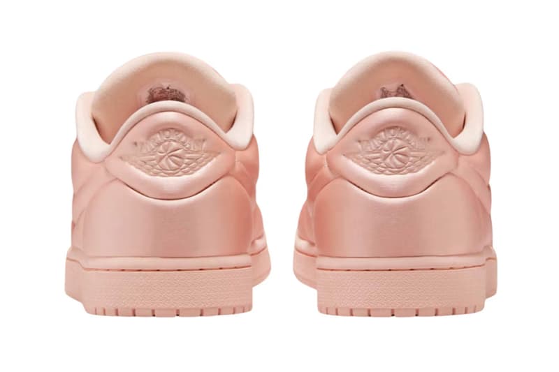 Air Jordan 1, Low MM, Satin Pink, Satin Grey, Nike, Footwear, Sneakers