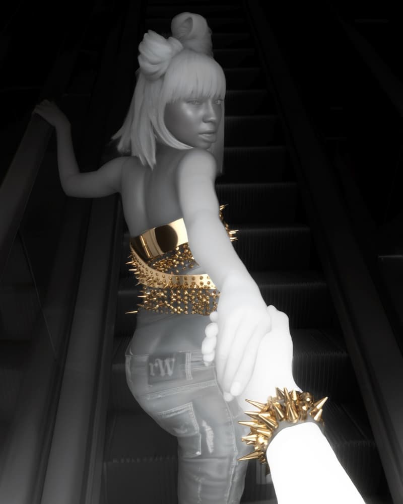 racer brand leather gold woman mannequins photography cars