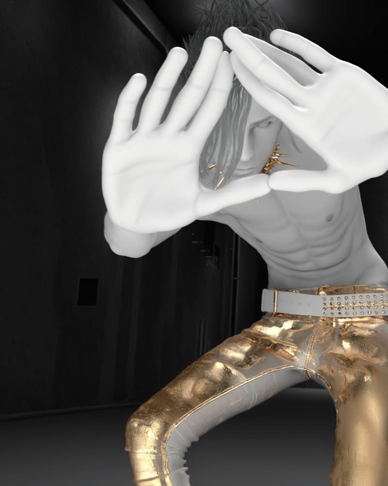 racer brand leather gold woman mannequins photography cars