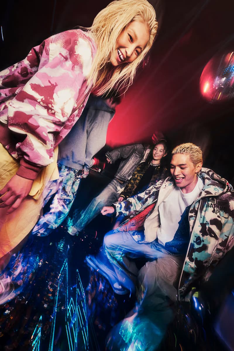 BAPE, Spring/Summer 2025, Collections, Y2K, Rave, Tracksuits, Denim, Shirts, Jackets