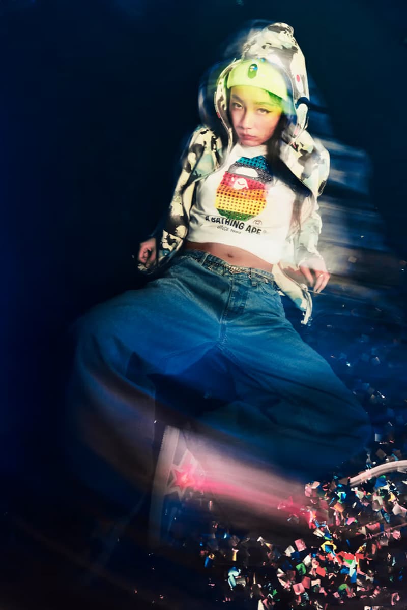 BAPE, Spring/Summer 2025, Collections, Y2K, Rave, Tracksuits, Denim, Shirts, Jackets