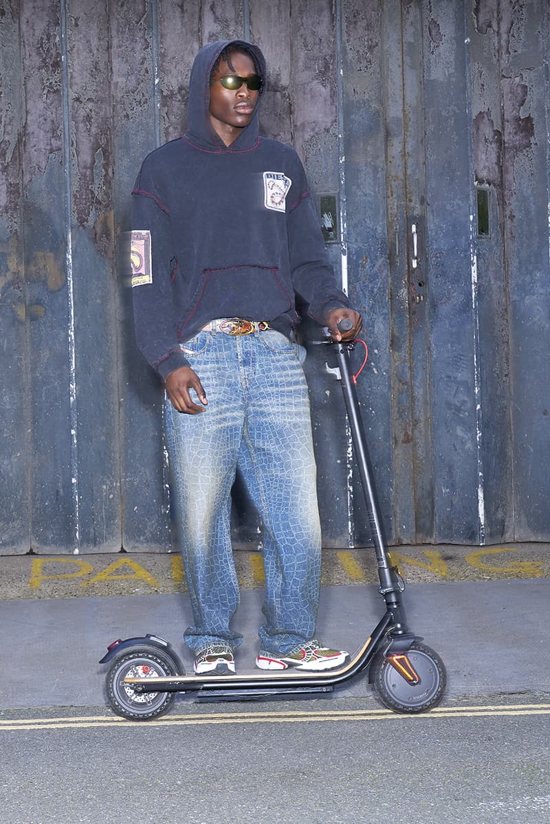 diesel lunar new year snake girl boy scooter red hair snake print