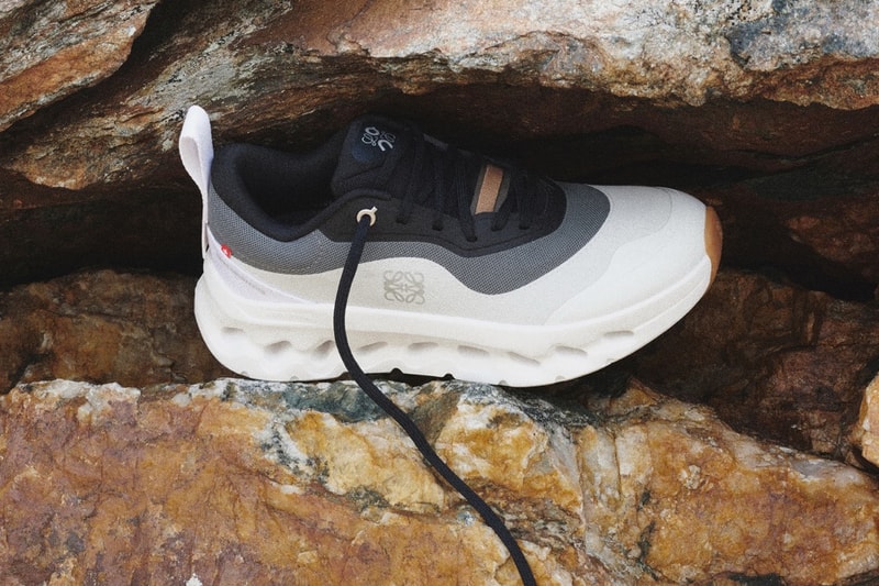 loewe on running sneaker shoe orange rust white trainer logo
