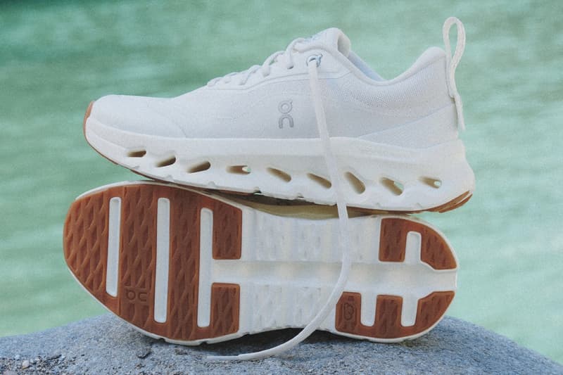 loewe on running sneaker shoe orange rust white trainer logo