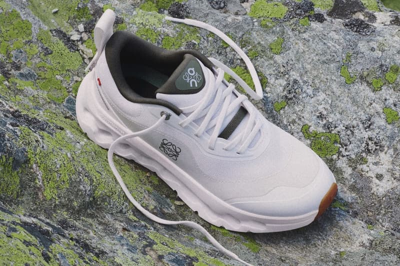 loewe on running sneaker shoe orange rust white trainer logo