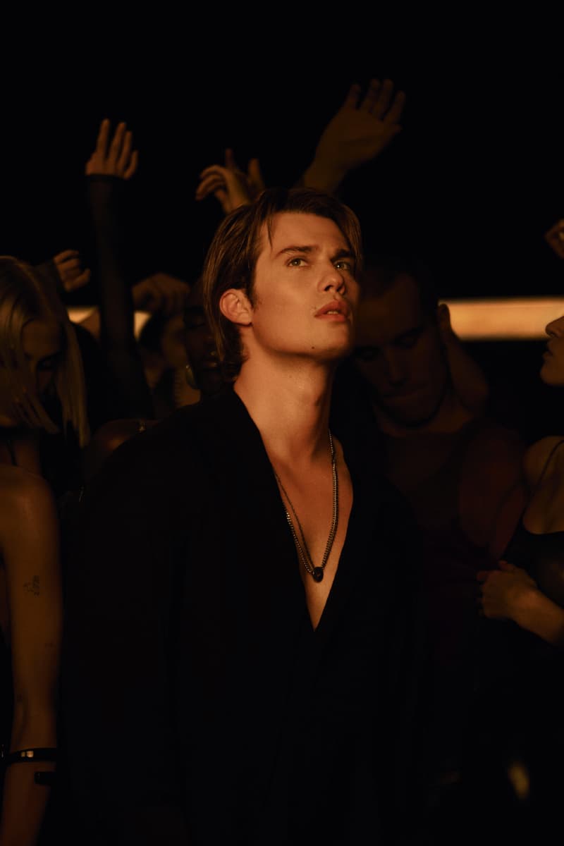  nicholas galitzine at a rave dancing with women, emporio armani fragrance stronger with you, perfume, cologne, beauty