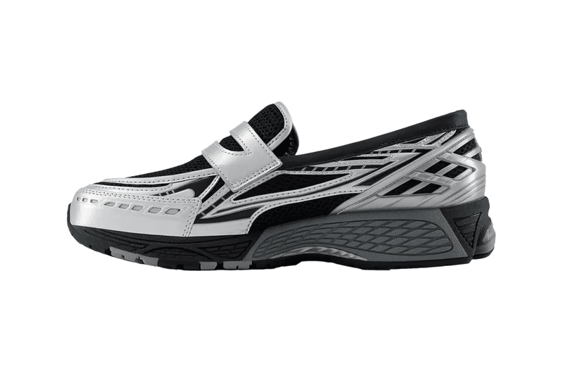 new balance sneaker loafer black silver shoe 1906 trainer