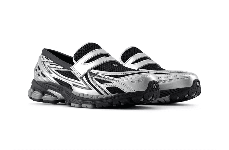 new balance sneaker loafer black silver shoe 1906 trainer