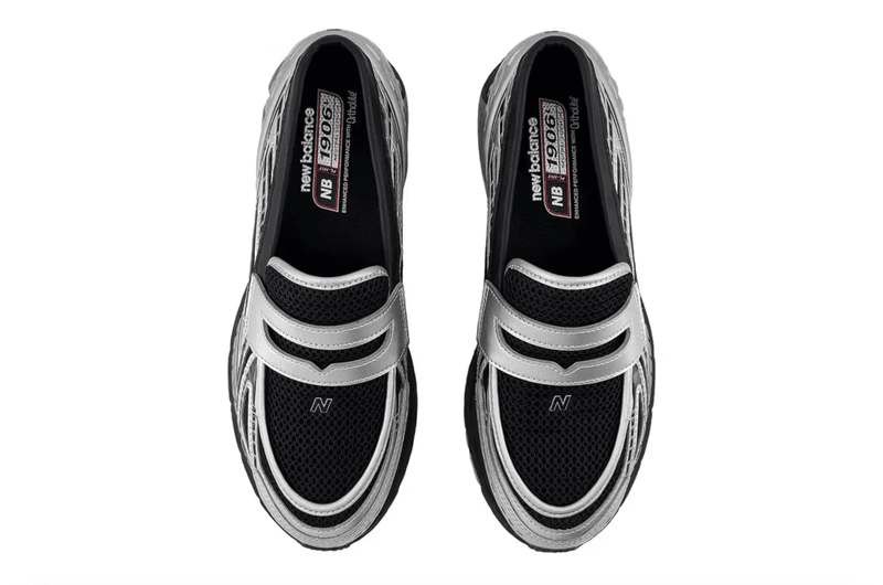 new balance sneaker loafer black silver shoe 1906 trainer
