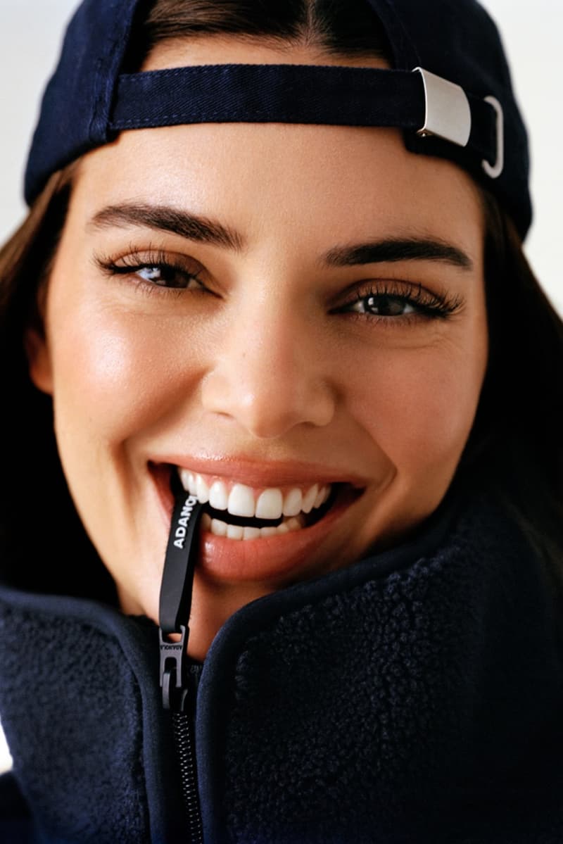 kendall jenner adanola sportswear leggings quarter zip cap model woman 