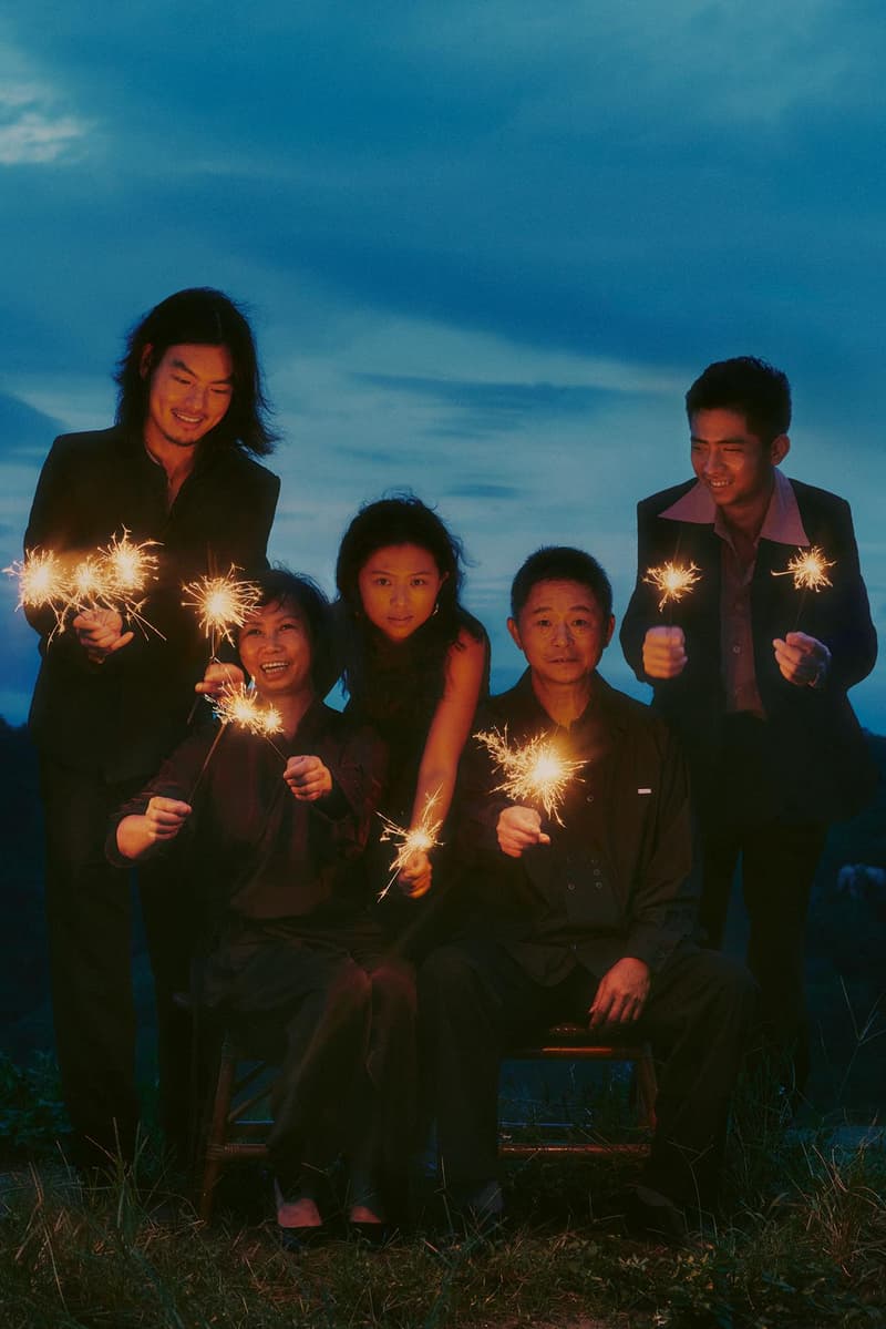 family celebrating lunar new year with fireworks in china, wei yijuan, fragrance, candles, byredo, beauty