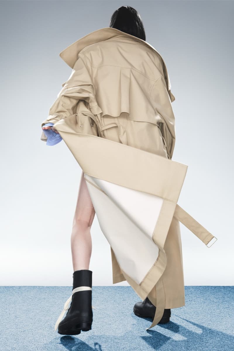 weekday limited edition collection woman girl lying down rug carpet black glossy