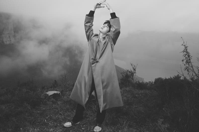 loewe taylor russell printed floral dress woodland nature scene