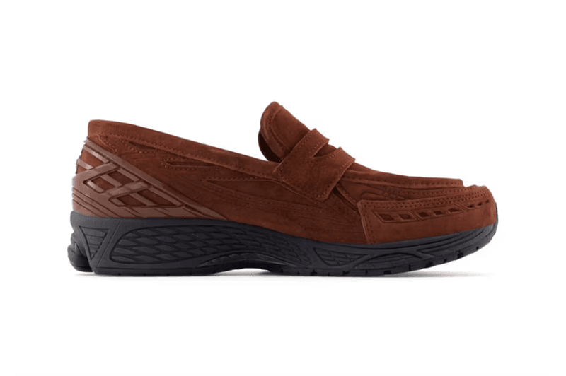 new balance sneaker loafer brown black suede colors