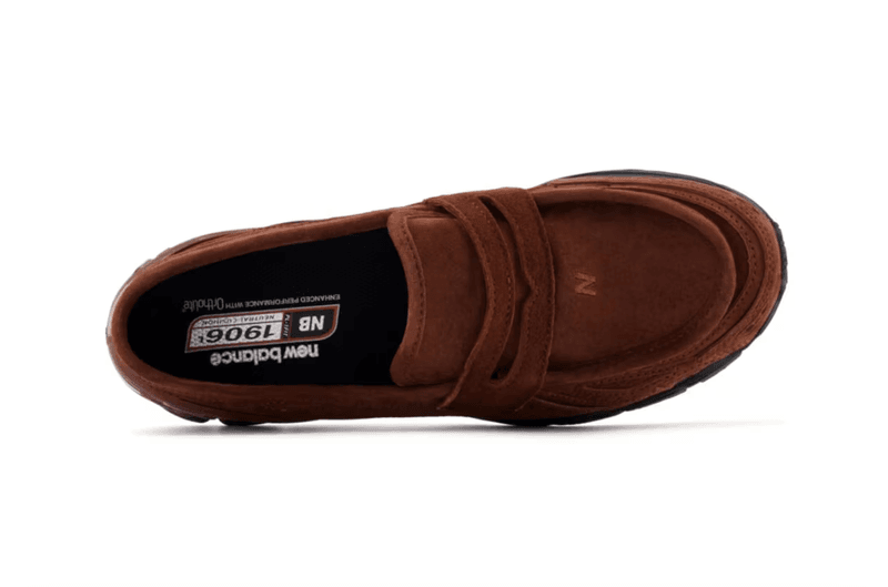 new balance sneaker loafer brown black suede colors