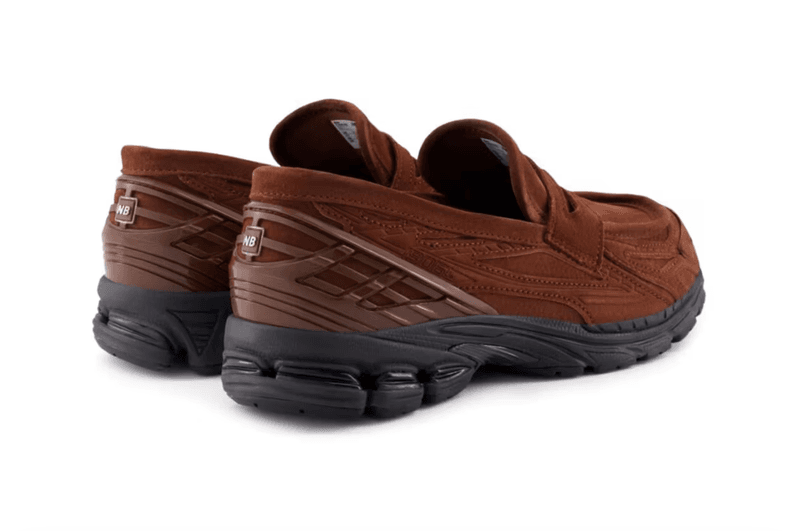 new balance sneaker loafer brown black suede colors
