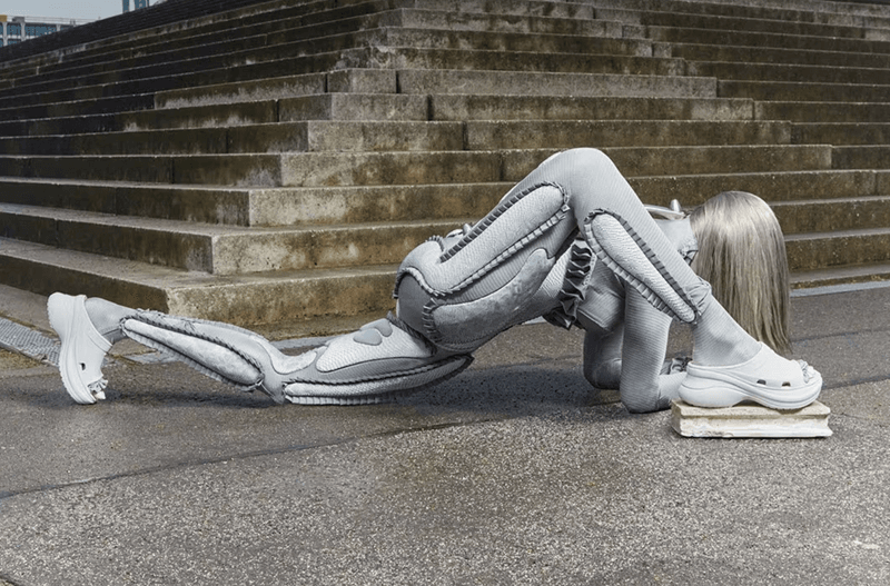 crocs ancuta sarca designer clogs collaboration brown suede