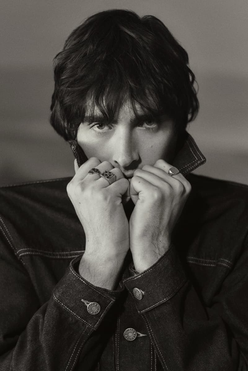 beabadoobee music artist musician girl lying down guess jeans denim jacket