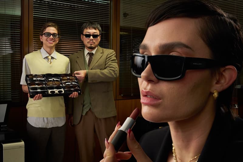 meller sunglasses office environment alicia roddy influencer photoshoot work