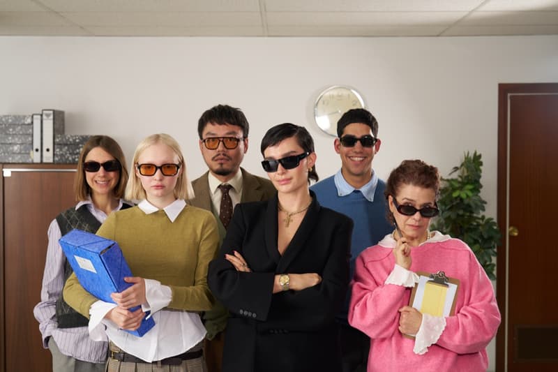 meller sunglasses office environment alicia roddy influencer photoshoot work