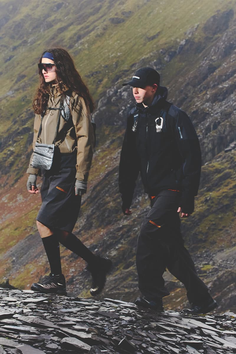 Salomon, Korea, Slate, Collection, Spring/Summer 2025, Gore-Tex, Slate Pants, Hiking Skirt, NOVA Slate Jacket, Black, Red, Grey, Green