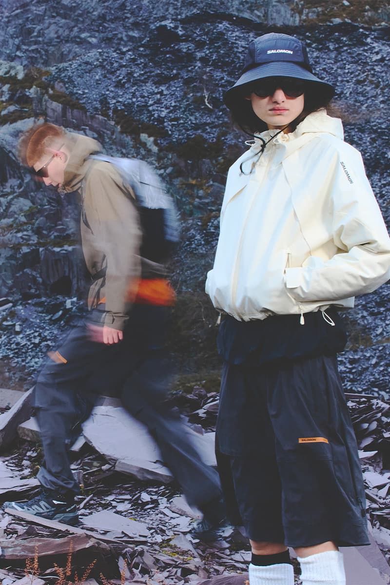 Salomon, Korea, Slate, Collection, Spring/Summer 2025, Gore-Tex, Slate Pants, Hiking Skirt, NOVA Slate Jacket, Black, Red, Grey, Green