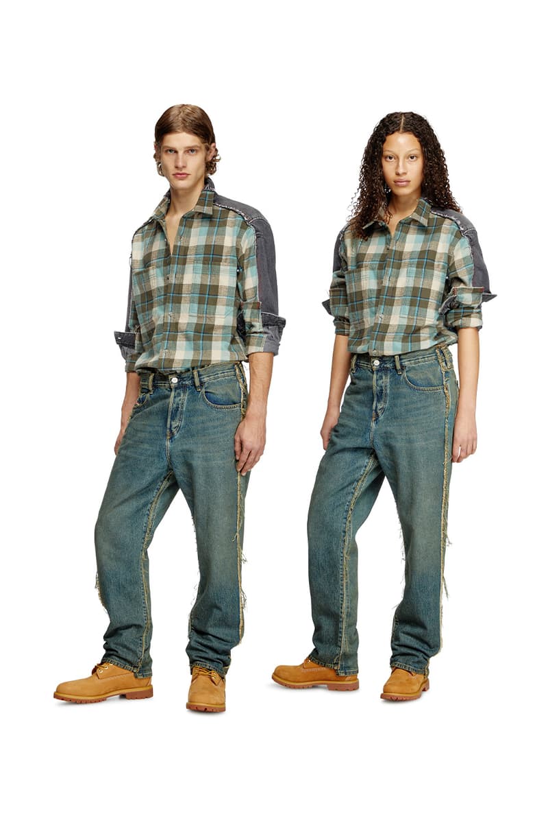 Diesel, Timberland, Collaborations, Diesel Loves Timberland, Jeans, Flannel, Denim, Sustainability, Upcycling